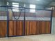 Equine Bamboo Temporary Horse Stalls Pine Carbonized Boxes Sliding Door Painted