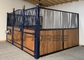 Black Powder Coating Horse Stall Fronts European Bamboo Infill Economical Wood