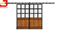 Durable High Resistance Stall Front Kits Interlocking Double Dutch Door Barn Door