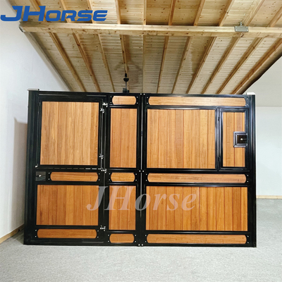 Q235 Steel Bamboo Temporary Horse Stables With Gate Window 2.2m  Height