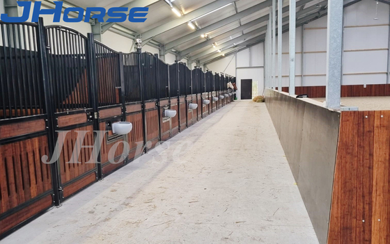 12 Foot European Horse Stalls Barn Stable Powder Coated Or Galvanized Surface Treatments