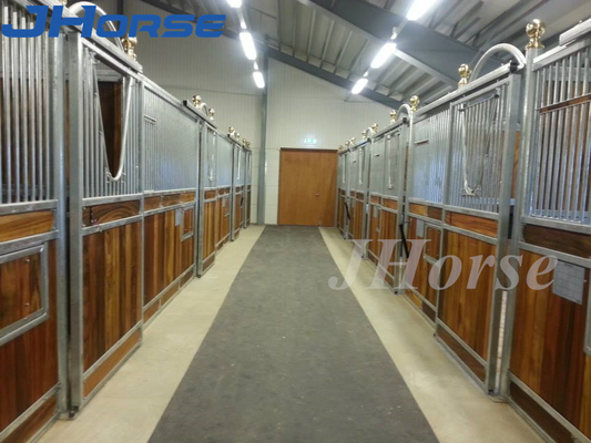 Weatherproof Bamboo Horse Stable Stall Customized With Sliding Type Door