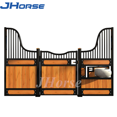 Standard Horse Stall Fronts 12 Ft Solid Horse Stables Panels With Sliding Door