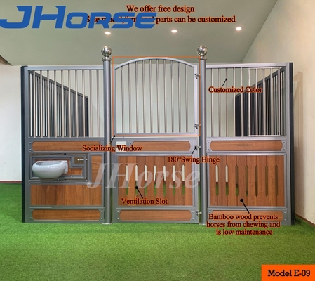 Galvanized Temporary Stainless Steel Outdoor European Horse Stalls Individual