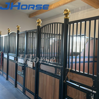 Stable Bamboo Wood Double Doors Box Horse Stall Panels Eco Friendly