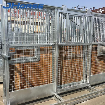 Portal Frame Horse Stall Fronts Hot Galvanized Steel Structure With Bamboo Wood