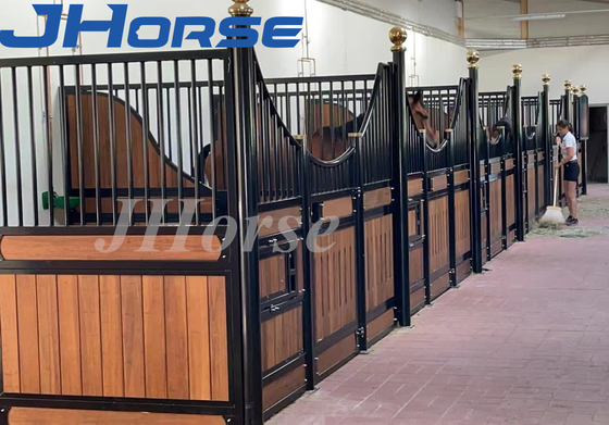14 Foot Horse Stall Fronts Durable Hot Dipped Galvanized Bamboo Frame