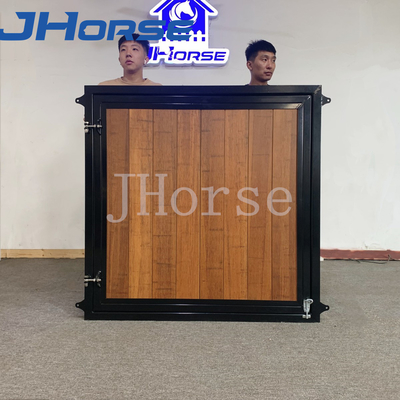 Heavy Duty Customized Bamboo Horse Barn Door Windows With Yoke