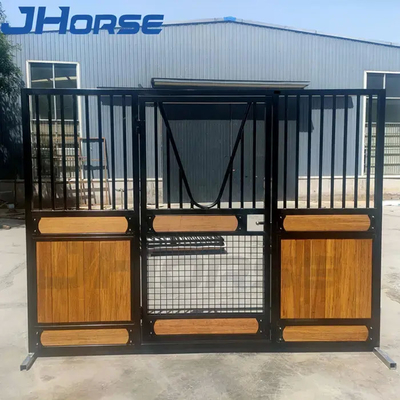 Sliding Door Horse Stall Panels Width Customized Bamboo Wood Infill