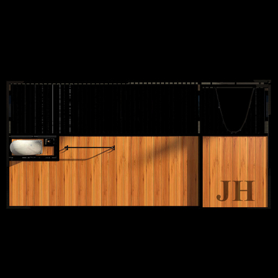 High Quality Bamboo door Horse Stables  hot galvanized steel