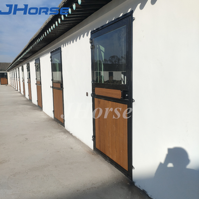 Customized Horse Shower Dividing Horse Stall Panels Wooden Bamboo Infill