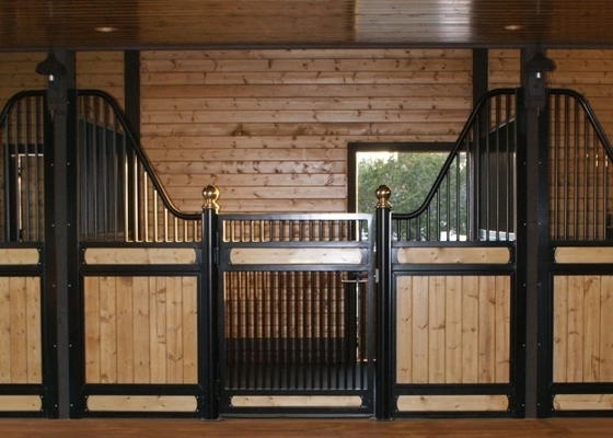 Longlife JH Brand Horse Stable Box Horse Stall Fronts Doors With Bamboo Wood