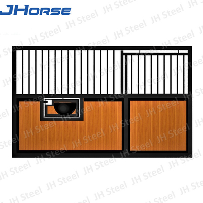 Indoor Modular Safety Free Standing Horse Stalls With Bamboo Wood