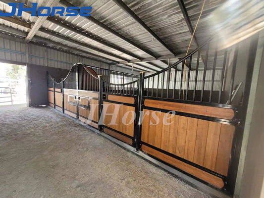Fill In Wood Type Bamboo European Horse Stall Fronts Custom Design Indoor