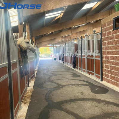 Hot Dip Galvanized European Horse Stalls Light Steel Frame Outdoor