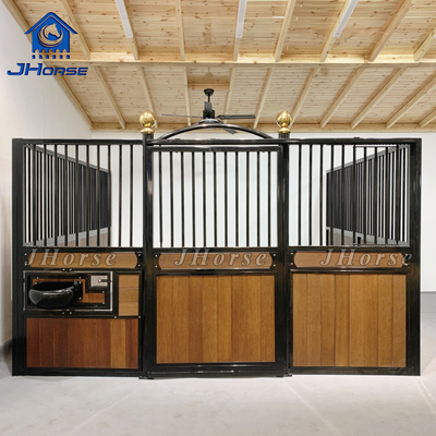 Permanent  Elegant Economic Bamboo Wood Galvanized Horse Stables Stall Sliding Door