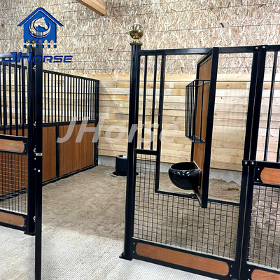 Custom European Horse Stall Front Panels Weatherproof Bamboo/Pine for Farm Installation