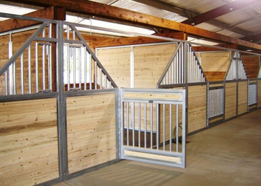 50mm Customized Horse Stable Equipment With Galvanized Steel Tube Stable