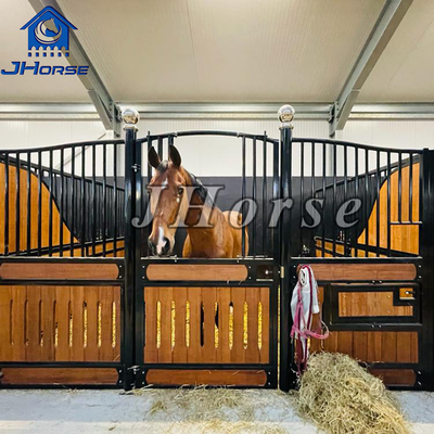 Modular Horse Stables With Bamboo / Pine Fillings European Horse Stalls