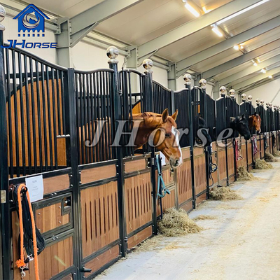 3.0m Length Weatherproof Horse Stall With Swing Door And Optional Bamboo Filling