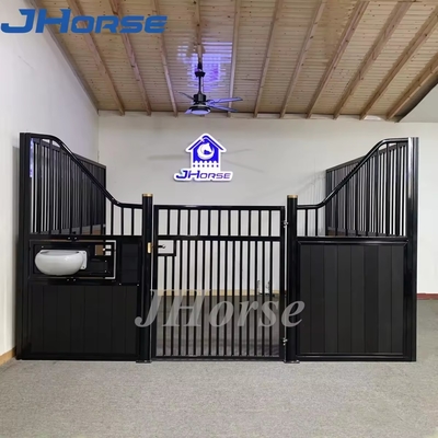 Modern bamboo horse stable with Welded Steel Structure Bamboo Fillin Wood Customized Color