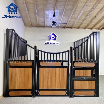 Galvanized Horse Stable Front Panels Customizable Length and Height for Farms European Horse Stalls