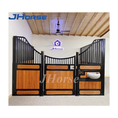 Custom Steel and Wood Horse Stable Fronts / Horse Stable Panels Easy Installation European Horse Stalls