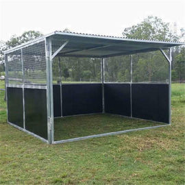 Front Panel Wooden Horse Stable Box Bamboo Material ISO9001 Certified
