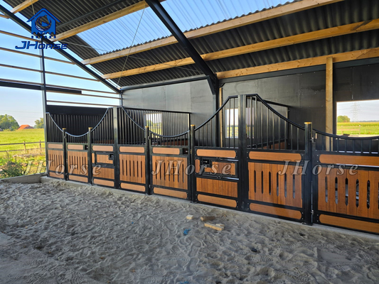 Low Mesh Portable Cheap Wooden Farm Riding Horse Equipment Stables Horse Stall Front
