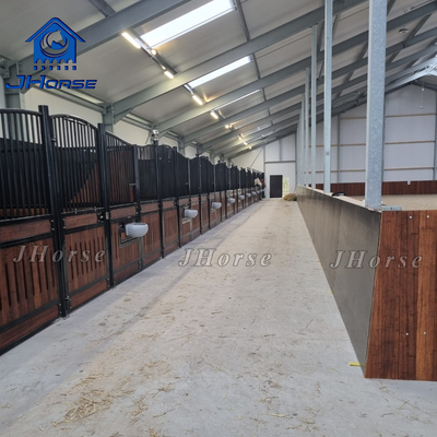 Hot Dipping Galvanized Portable Horse Stable With Low Maintenance And Customizable Swing Door