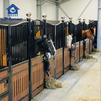 Modern Or Customized Horse Stable Safety And Secure Design High Durability 20mm Plastic Wood Infill Material