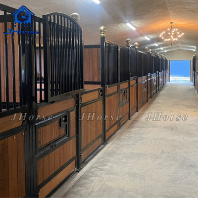 Bamboo Fillin Wood Type Horse Stall Fronts Powder Coated Or Galvanized Surface Treatments For Farms