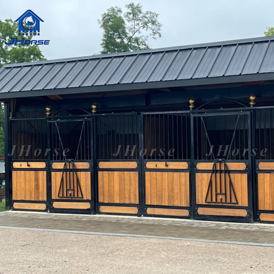 Weave Technique Welded Height 2.3m Customizable Options Horse Stall Stable Swing Door Or Sliding Door