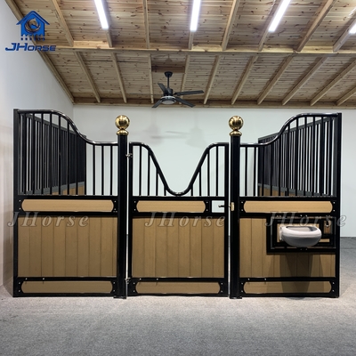 Welded Weave Technique Horse Stall Fronts With Customized Steel And Bamboo Or Pine Wood