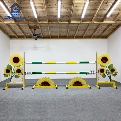 High Safety Solid PVC Horse Jumps Equipment For Professional Equestrians