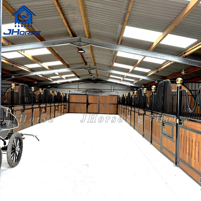 Livestock Horse Stall Panels With 32x1.6mm Round Pipe Customized Door Size