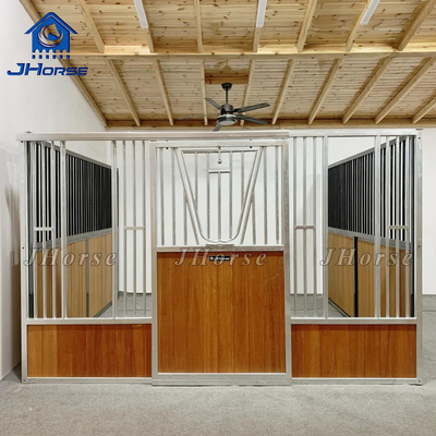 Vertical Bar Horse Stall Panels for in Horse Barn / Stable Power Coated Surface