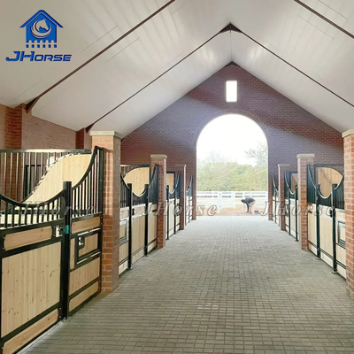 Easy Assembled Heavy Duty Cheap Portable Wooden Equestrian Farm Horse Stable Stall