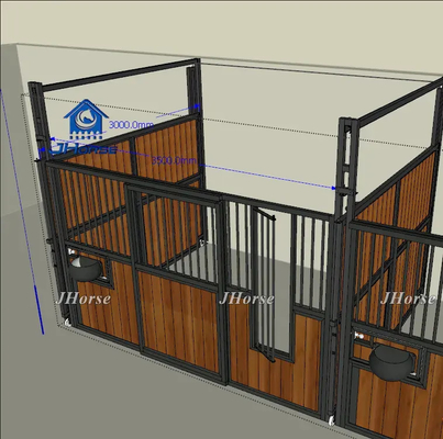 Outdoor Safety Horse Stables Panel With Easily Assembled Design And Customized Door Size