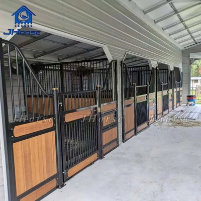 Flexible Portable Bamboo Wooden Prefabricated Portable Horse Stall Box Horse Stable With Steel Frame