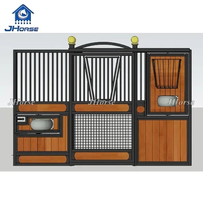 China Factory Wholesale Single Bamboo Wood Filling Horse Stall Stable Panels Boxes