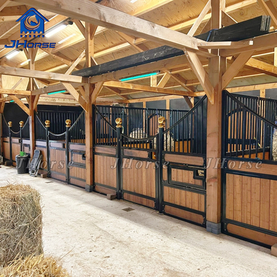 Custom Horse Stable Stall Panels With Bamboo Infill Easy Assembly Portable Corral Fencing System