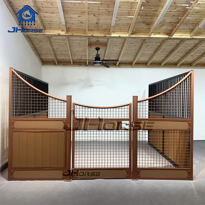 Customizable Horse Stable Front Panel Bamboo Pine Wood Door Design Equestrian Supplies