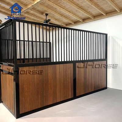 Manufacturer Customized European Style Box Stall Fronts Horse Stall Doors Bamboo And Wood Filling