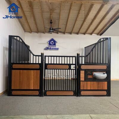 European-style Stables Equipped With Feeders Front Panels Moisture Protection And Horse Equipment
