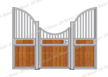 European Style Horse Stall Fronts Hot Dip Galvanized With Swing Feeder