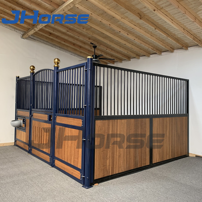 10ft 12ft 14ft Metal Horse Stall Fronts Hot Dip Galvanized Bamboo Pine Wood