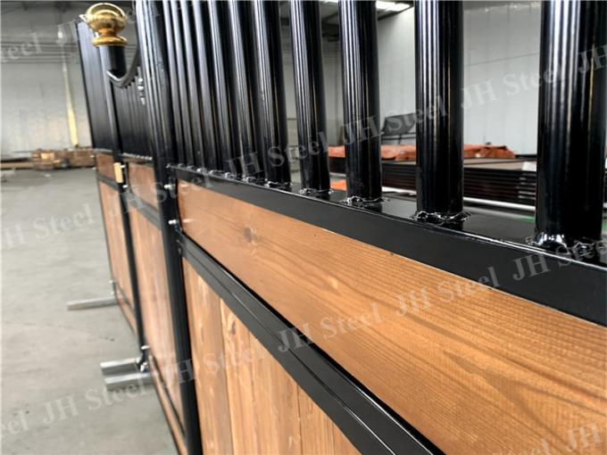 Powder Coated Metal Steel European Style Horse Stalls Adjustable Hinge